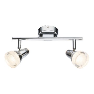 Globo - LED spotlámpa 2xLED/4W/230V fényes króm