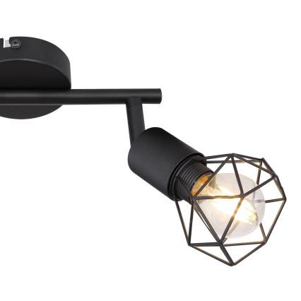 Globo - LED Spotlámpa 2xE14/6W/230V fekete