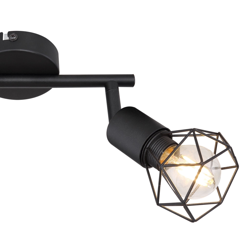 Globo - LED Spotlámpa 2xE14/6W/230V fekete