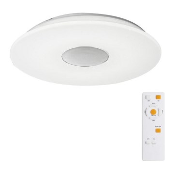 Globo - LED szabályozható mennyezeti lámpa NICOLE LED / 50W / 230V + LED-RGB / 7,5W + távirányító