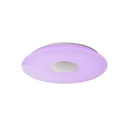 Globo - LED szabályozható mennyezeti lámpa NICOLE LED / 50W / 230V + LED-RGB / 7,5W + távirányító