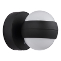 Globo - LED tölthető, érintésvezérelt, falra szerelhető dimmelhető lámpa LED/1,4W/5V 1800 mAh fekete