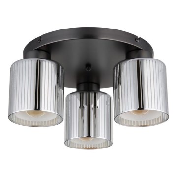 Globo - Mennyezeti lámpa 3xE27/60W/230V fényes króm, átm. 34,5 cm