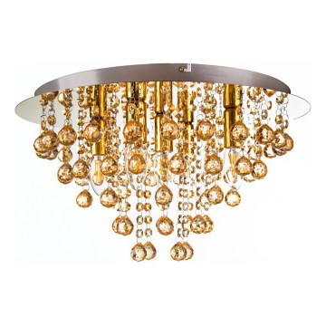 Globo - Mennyezeti lámpa 5xE14/40W/230V átm. 46 cm arany