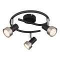 Globo - Spotlámpa  3xGU10/25W/230V fekete/ezüst