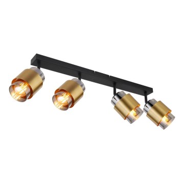 Globo - Spotlámpa 4xE27/40W/230V fekete/réz