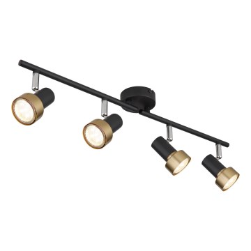 Globo - Spotlámpa  4xGU10/25W/230V fekete/arany