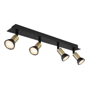 Globo - Spotlámpa 4xGU10/35W/230V fekete/réz