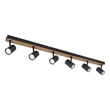 Globo - spotlámpa 6xGU10/35W/230V fekete/barna