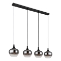 Globo - Zsinóros csillár 4xE27/40W/230V fekete