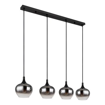 Globo - Zsinóros csillár 4xE27/40W/230V fekete