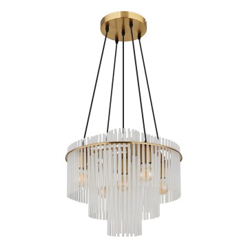Globo - Zsinóros csillár 5xE27/60W/230V aranyszínű