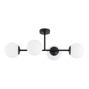 GLORENA plafonra szerelt csillár 4xE14/10W/230V fekete
