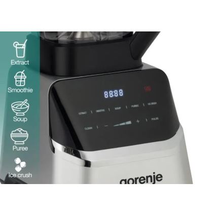 GORENJE BP1500DE - Asztali turmixgép 2 l, 1500 W/230 V, rozsdamentes acél/fekete