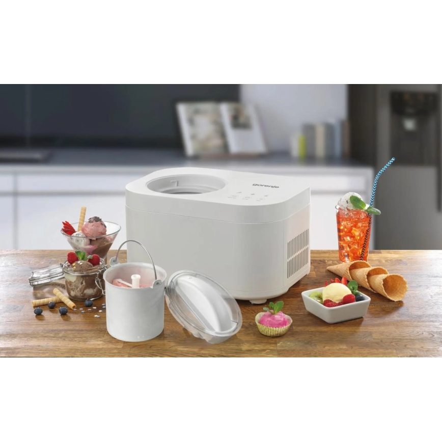 GORENJE ICM10W - Fagylaltkészítő 100W/230V fehér