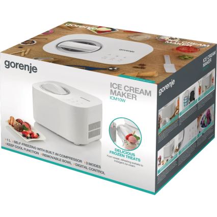 GORENJE ICM10W - Fagylaltkészítő 100W/230V fehér