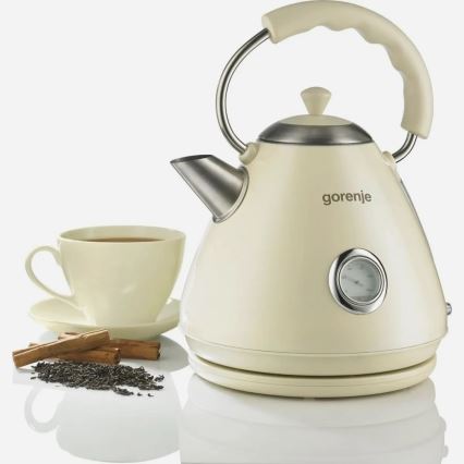 GORENJE K17CLI - 1,7 l elektromos vízforraló, 2200 W / 230 V, bézs