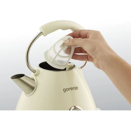 GORENJE K17CLI - 1,7 l elektromos vízforraló, 2200 W / 230 V, bézs