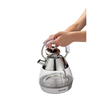 GORENJE K17GPD - Vízforraló 1,7 l 2200W/230V átlátszó/rozsdamentes acél