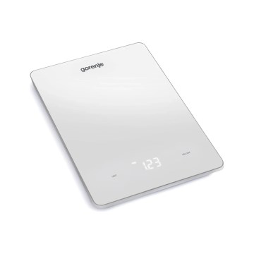 GORENJE KT10LBW - Digitális konyhai mérleg 3xAAA fehér