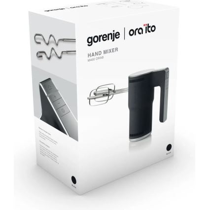 GORENJE M400ORAB - Kézi habverő 400W/230V fekete/rozsdamentes acél