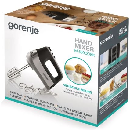 GORENJE M500DCBK - Kézi mixer 500W/230V fekete/szürke