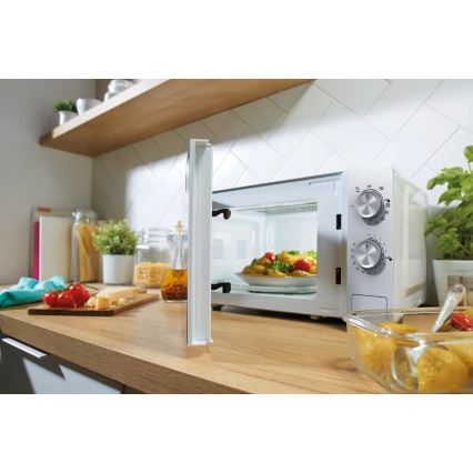 GORENJE MO20E2W - Mikrohullámú sütő grillel, 800 W/230 V, 20 l, fehér