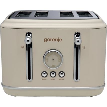 GORENJE T2300CLIN - Négyszeletes kenyérpirító, 1150 W/230 V, bézs