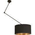 GORTA LED állítható rúdra szerelhető csillár 1xE27/60W/230V, fekete/arany