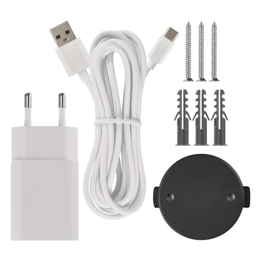 Okos, belső forgatható kamera mozgásérzékelővel GoSmart 5V Wi-Fi Tuya fehér