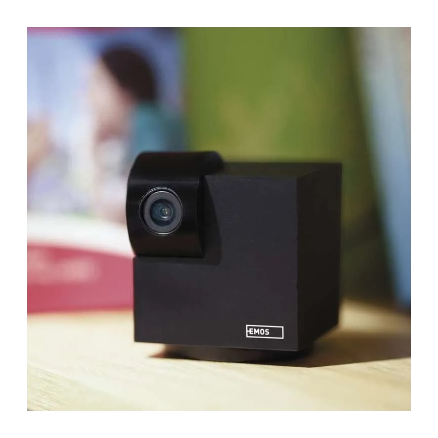 Okos, belső forgatható kamera mozgásérzékelővel GoSmart 5V Wi-Fi Tuya fekete