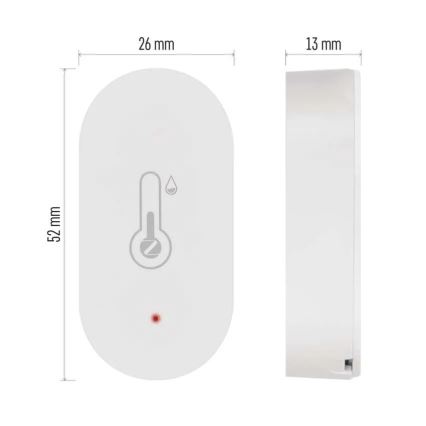 Digitális vezeték nélküli hőmérő GoSmart 1×CR2032