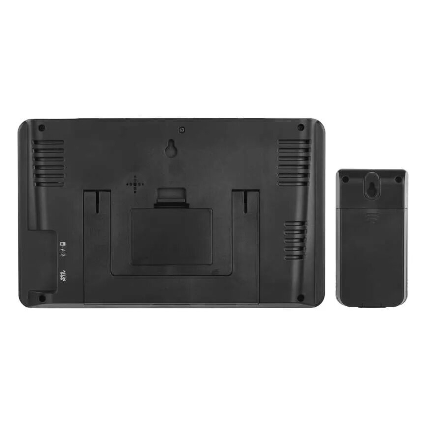 GoSmart időjárás-állomás LCD-kijelzővel, 230V/3×AAA + 2×AAA, Tuya Wi‑Fi, fekete