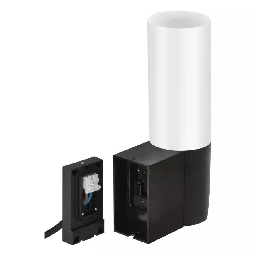 LED okos kültéri kamera világítással GoSmart LED/12W/230V 3200K IP65 Wi-Fi Tuya fekete