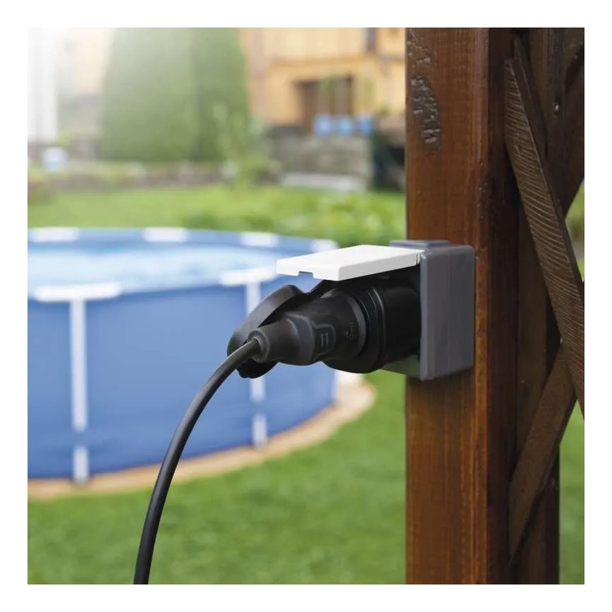 GoSmart okos kültéri konnektor 3680W/230V/16A Wi-Fi Tuya IP44