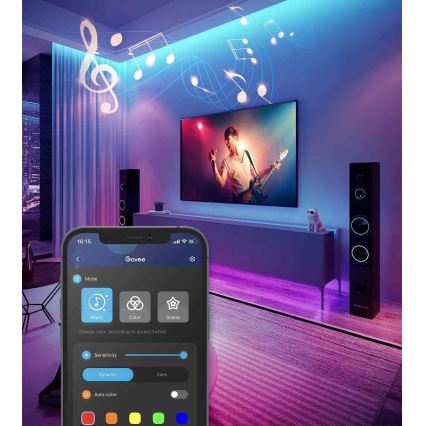 Govee - Wi-Fi RGB okos LED szalag 5 m