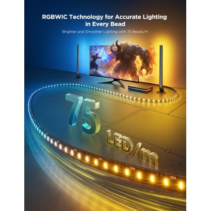 Govee - AI Sync Box Kit 2 okos készlet PC világításhoz 27-34 + LED panelek Wi-Fi