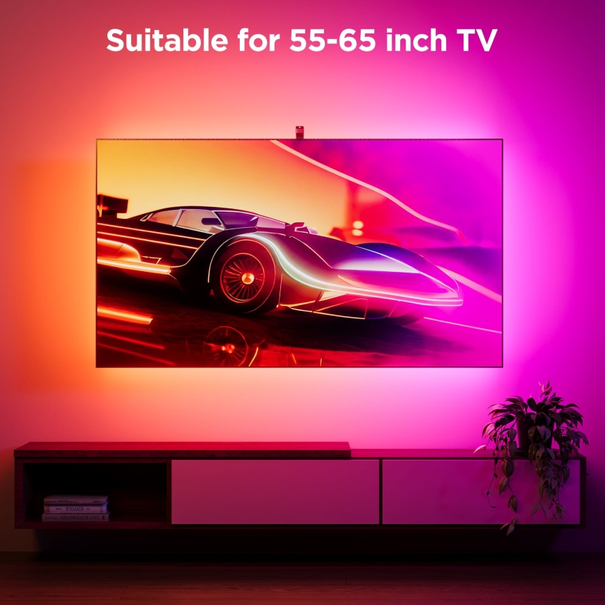 Govee - Backlight 3S Netflix TV 55-65 SMART LED háttérvilágítás RGBICW Wi-Fi + távirányítás