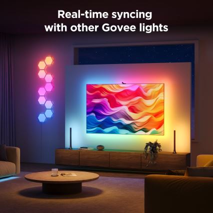 Govee - Backlight 3S Netflix TV 55-65 SMART LED háttérvilágítás RGBICW Wi-Fi + távirányítás