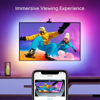 Govee - DreamView TV 75-85 SMART LED háttérvilágítás RGBIC Wi-Fi + távirányítás