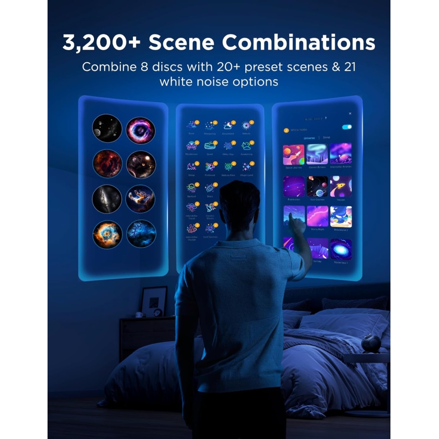 Govee - Galaxy Light Projector 2 Pro Matter Wi‑Fi hangszóróval