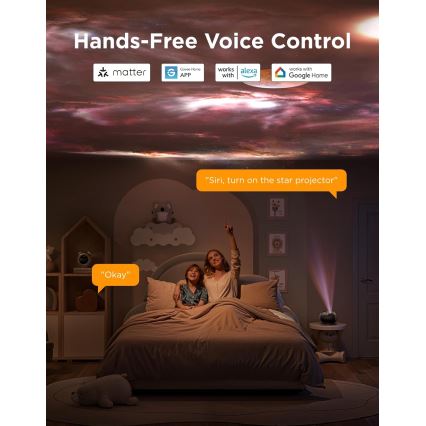 Govee - Galaxy Light Projector 2 Pro Matter Wi‑Fi hangszóróval