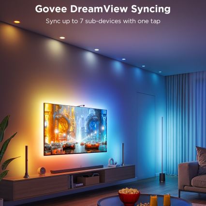 Govee - KÉSZLET 2x Backlight TV 55-65 SMART LED háttérvilágítás RGBICW Wi-Fi