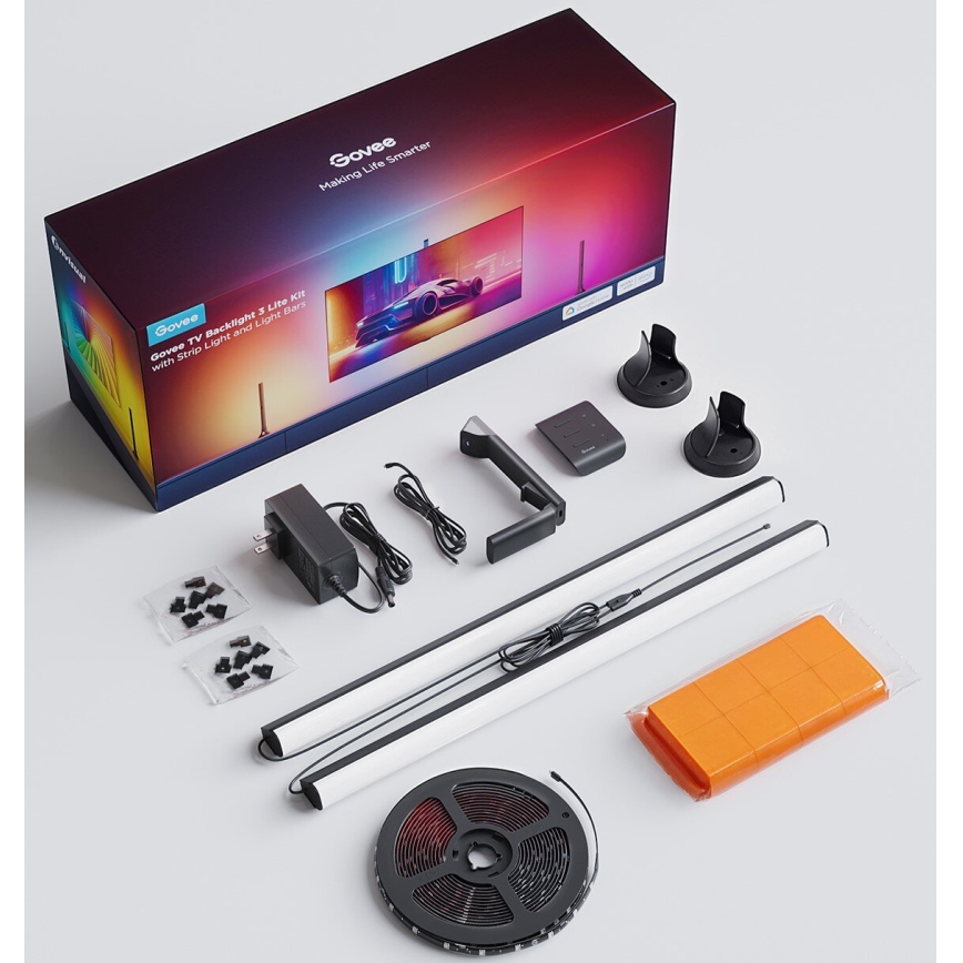 Govee - KÉSZLET 2x Backlight TV 55-65 SMART LED háttérvilágítás RGBICW Wi-Fi