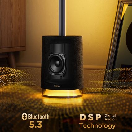 Govee - LED Dimmelhető állólámpa hangszóróval Pro RGBICWW 2200-6500K Wi-Fi + távirányítás