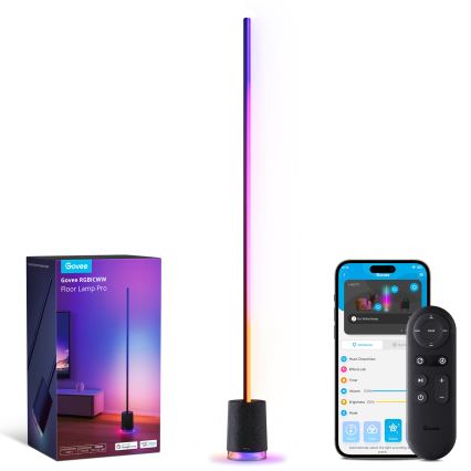 Govee - LED Dimmelhető állólámpa hangszóróval Pro RGBICWW 2200-6500K Wi-Fi + távirányítás