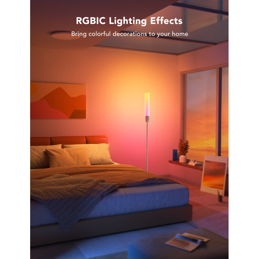 Govee - LED Dimmelhető állólámpa CYLINDER SMART RGBICWW 2200-6500K