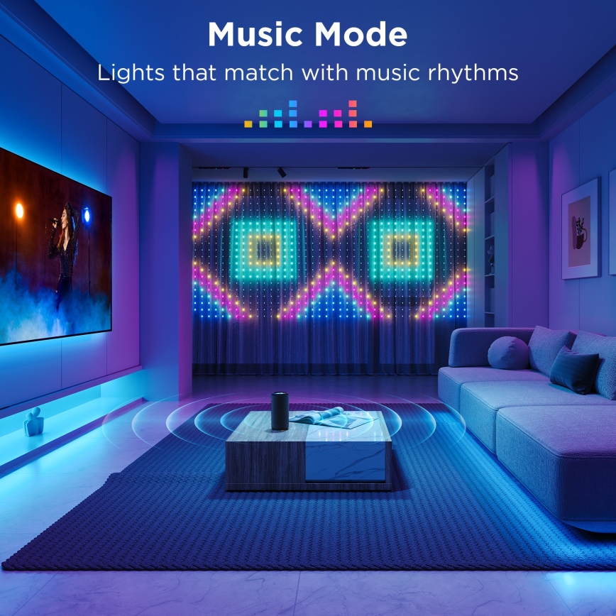 Govee - LED RGB Dimmelhető kültér dekoratív lánc LED/15W/230V IP65 Wi-Fi