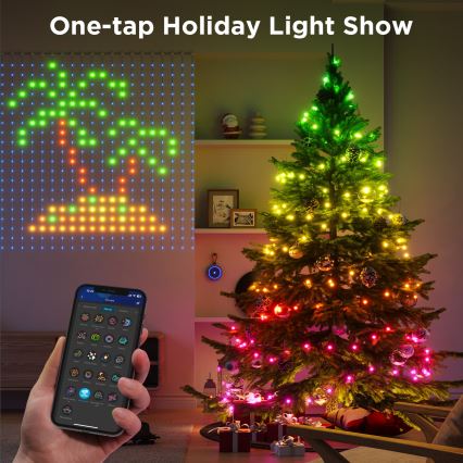 Govee - LED RGB Dimmelhető kültér dekoratív lánc LED/15W/230V IP65 Wi-Fi