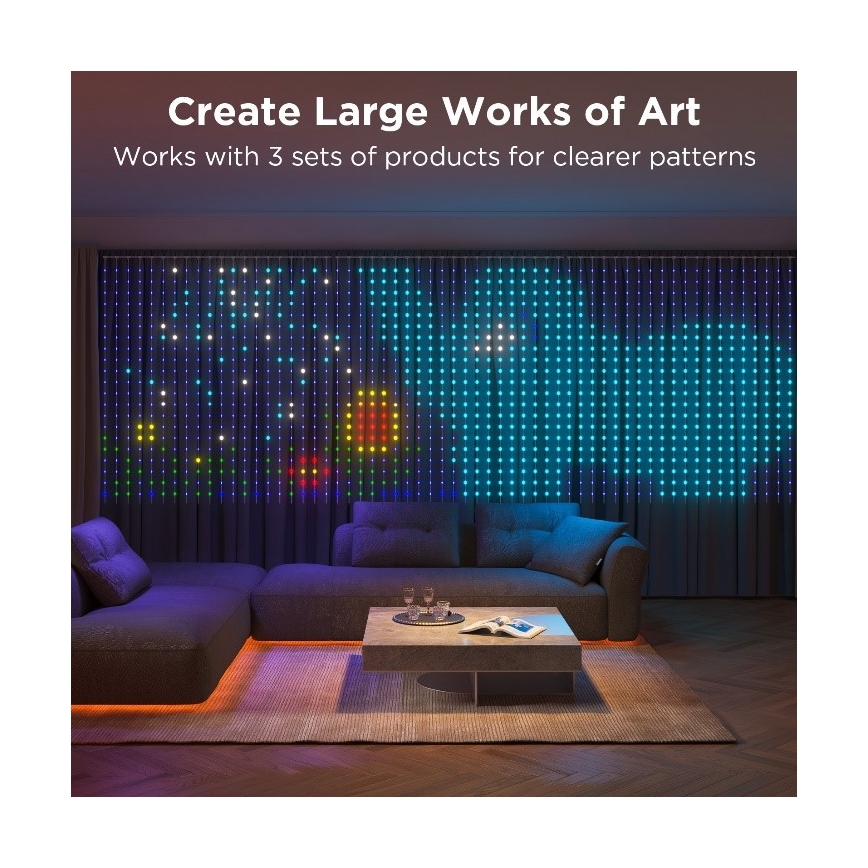 Govee - LED RGB Dimmelhető kültér dekoratív lánc LED/15W/230V IP65 Wi-Fi